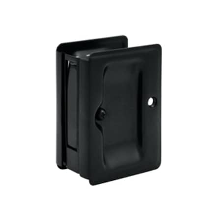 Dendesigns 3.25 x 2.25 in. Passage Heavy Duty Adjustable Pocket Lock, Black - Solid DE2667254